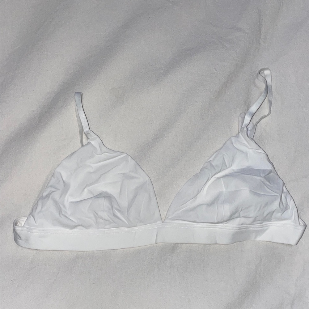 Aritzia White Triangle Bralette